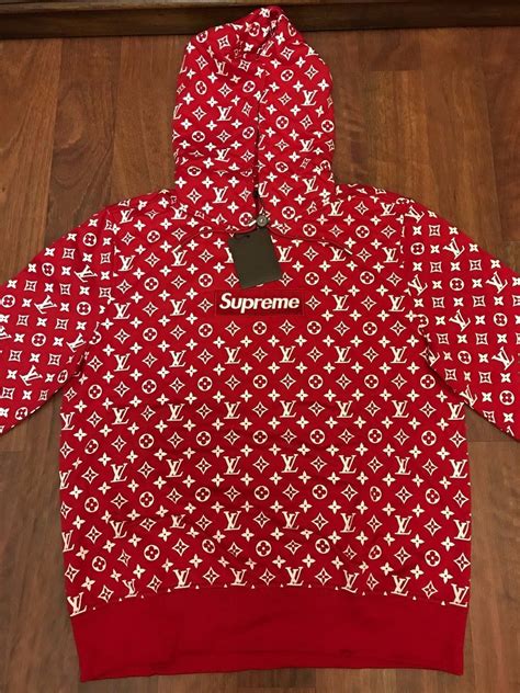 supreme louis vuitton logoi|authentic Louis Vuitton supreme hoodie.